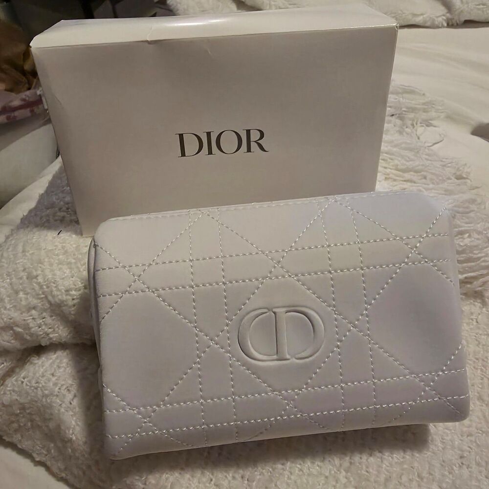 New Dior Cosmetic Pouch in Bright White